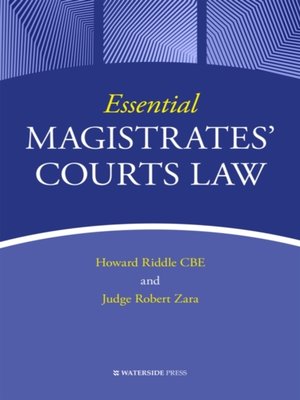 cover image of Essential Magistrates' Courts Law